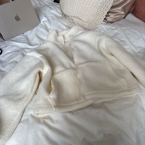 Source Unknown Cream Teddy Jacket
